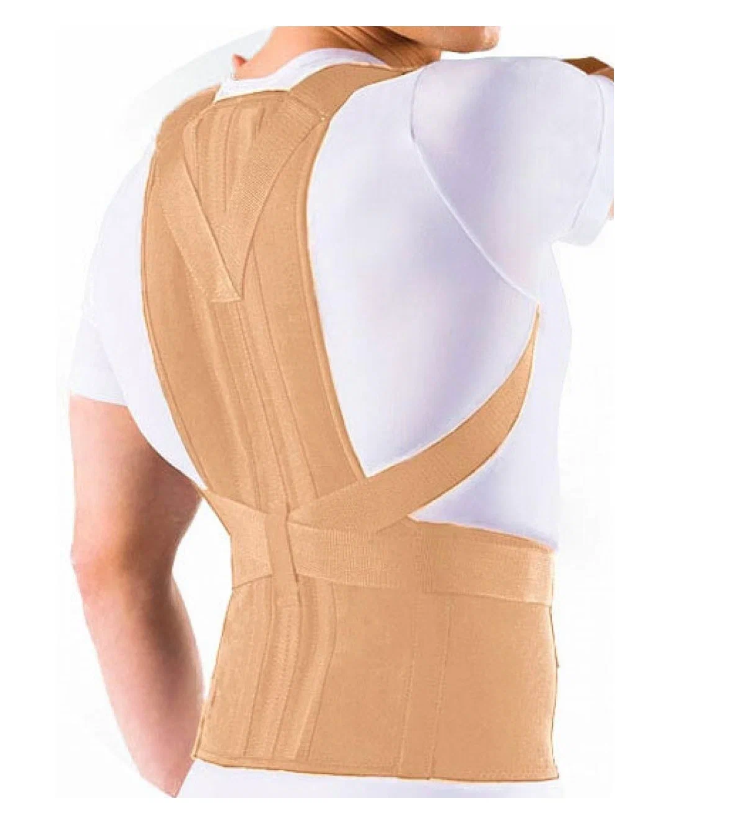 Корсет грудо-поясничный-крестцовый ORTO КГК-110, взрослый, полужесткая фиксация, бежевый/черный фото 1