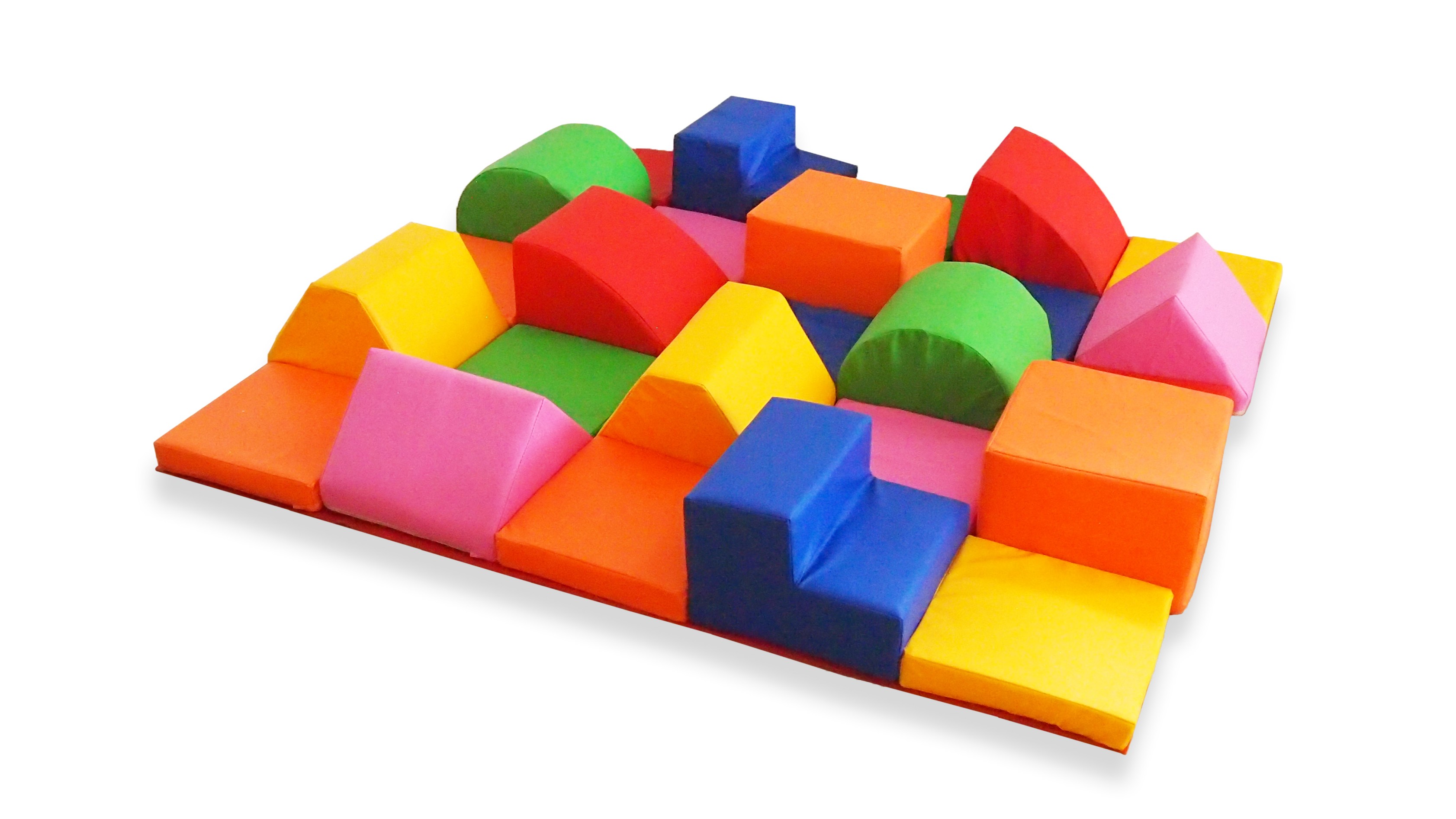 Разноуровневый ковер 25 элементов. Размер: 30*30*20 - 12 шт., 30*30*5 - 13 шт фото 1