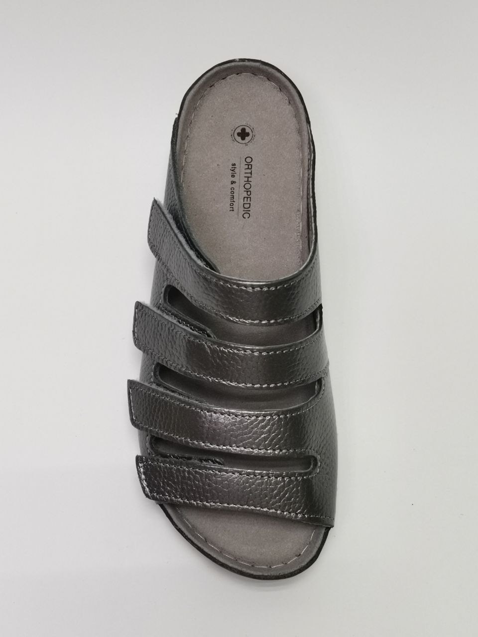 Туфли женские ортопедические Luomma LM-703.048 цвет никель (серый)  фото 5