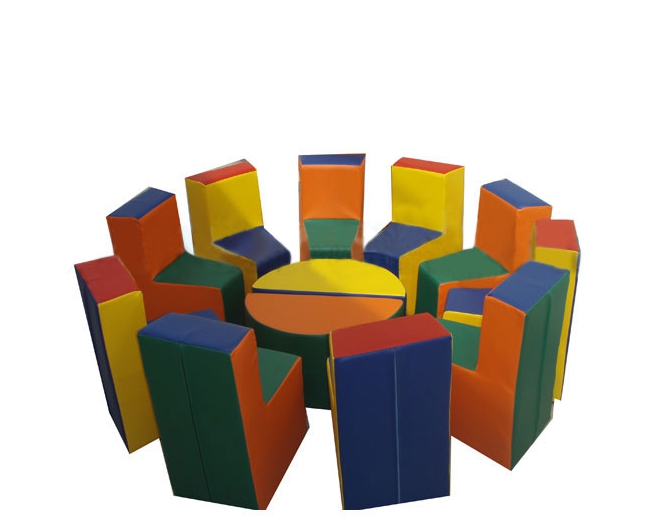 Комплект мягкой игровой мебели "Радуга"  фото 1