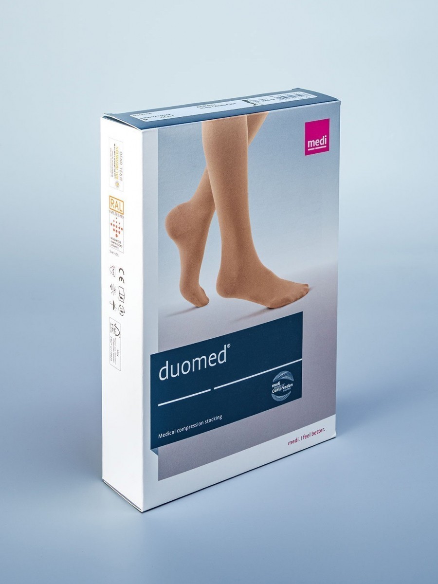 Компрессионные чулки Medi duomed 2 кл.компр. с закрытым носком и резинкой на силиконовой основе фото 9