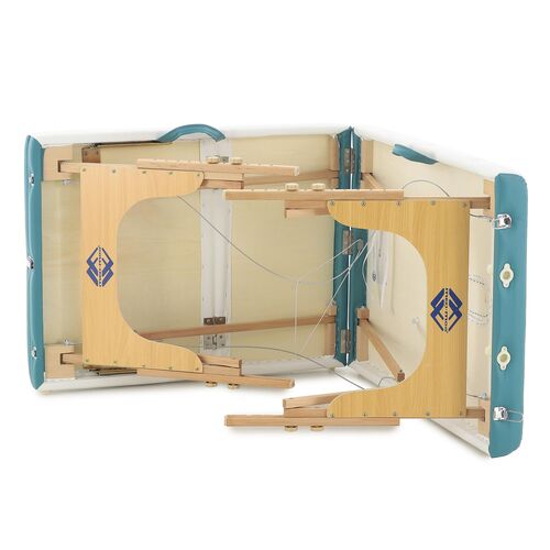 Массажный стол складной MED-MOS JF-AY01 3-х секционный, деревянная рама (двухцветный, размер 185*70) фото 34