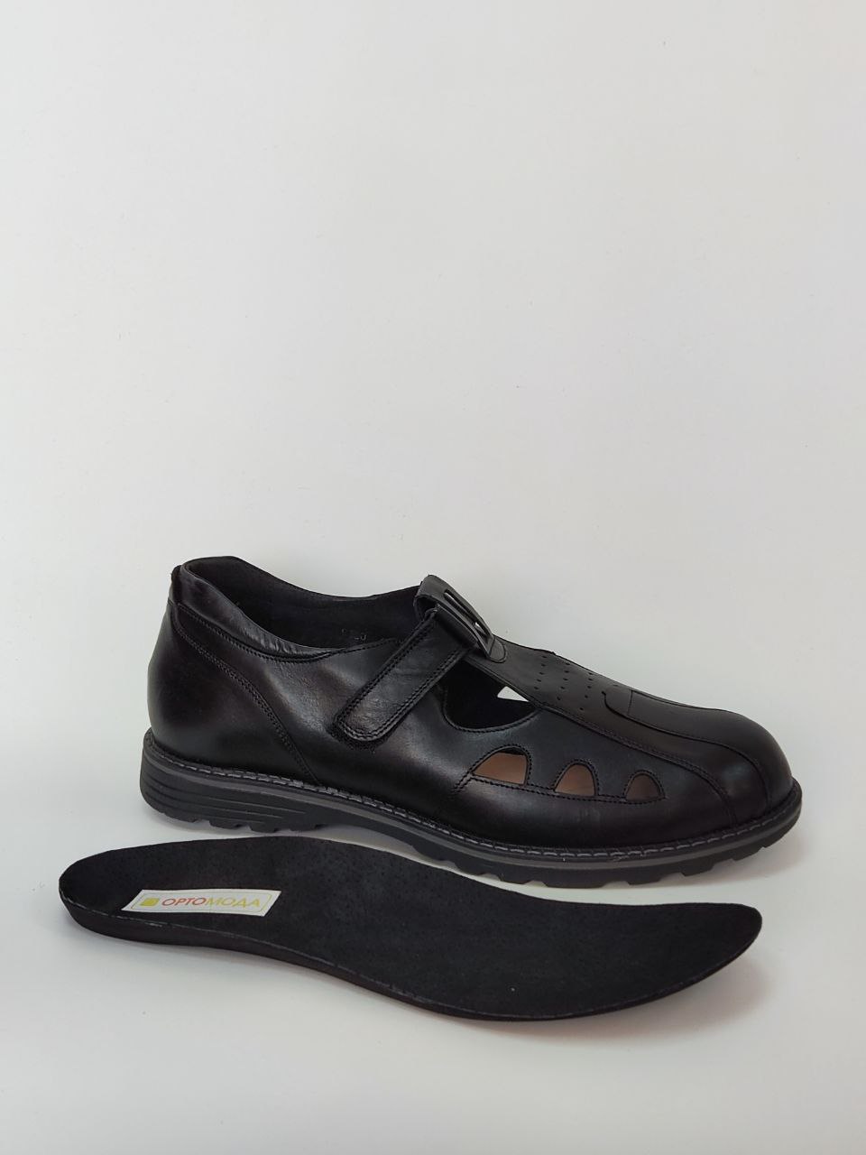 Сандалеты мужские цв. черный 9160 фото 2