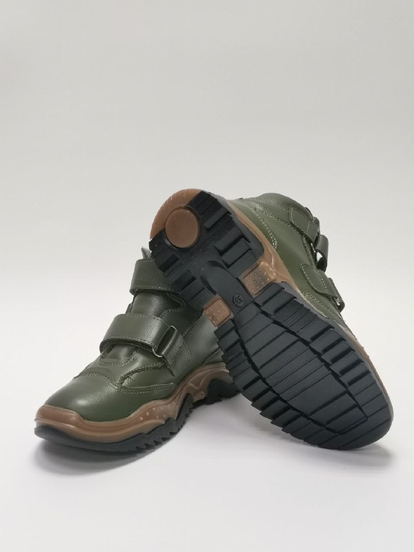 Ботинки демисезонные на байке цв.хаки/капучино 3541-БП-W-104,114 фото 2