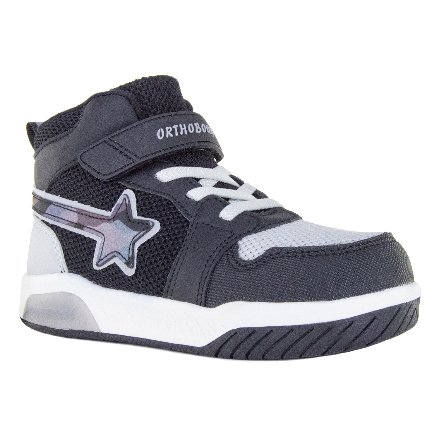 Ортопедические кроссовки Orthoboom 30247-16, цвет черный со звездой фото 1