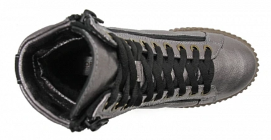 Ботинки детские ортопедические сложные на утепленной подкладке Ортомода 43071-ХТ-931 ДЦП серые фото 3