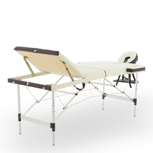 Массажный стол складной Med-mos JFAL01A 3-х секционный, алюминиевая рама, двуцветный, ложе 185х70 фото 11